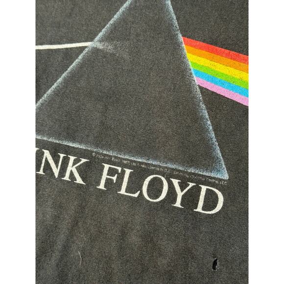 Vintage Pink Floyd Dark Side of the Moon T-Shirt 2XL – Alstyle Mexico Black - Picture 14 of 16